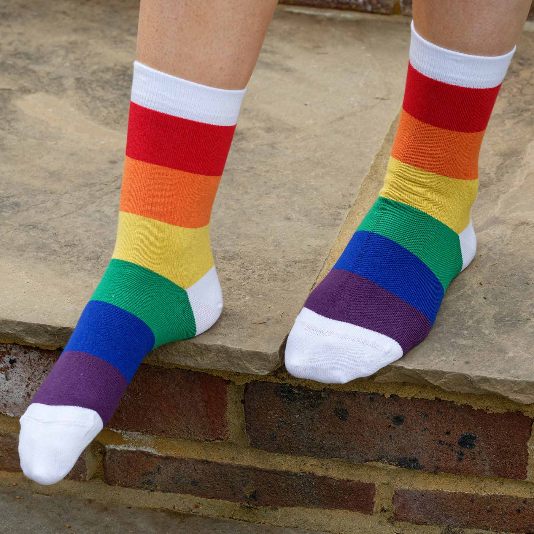 Peper Harow Block Stripe Women's Cotton Socks